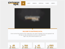 Tablet Screenshot of giantspongedigital.com
